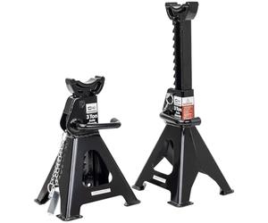 SIP 3 Ton Ratchet Axle Stands Pair Heavy Duty Adjustable Car Van Garage Workshop Jack Stands
