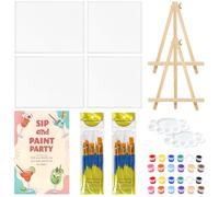 Sip and Paint Kit for Adults, Perfect for Date Night, Couples, Friends & Paint Party