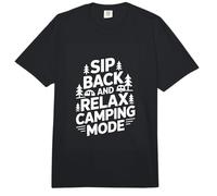 Sip Back and Relax Camping Mode Camper RV Camp Comfort Colors Adult Heavyweight T-Shirt