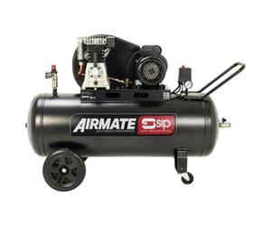 Sip Bd 3Hp 150 Litre Belt Drive Compressor - L37 X W131 X H82 Cm - Black