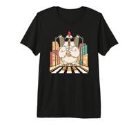 Sip Cold Brew Coffee with that Cool Rooster in the City Premium T-Shirt