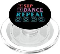 Sip Dance Repeat Dancer Wine Winery Tasting Drinking Dancing PopSockets PopGrip for MagSafe