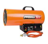 SIP FIREBALL 1706 Propane Gas Space Heater, Electric 230V, 50kW / 170,607 BTU/hr, 40,435ft³ Heating Area