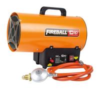 SIP FIREBALL 512 Propane Gas Space Heater, Electric 230V, 15kW / 51,182 BTU/hr, 12,181ft³ Heating Area