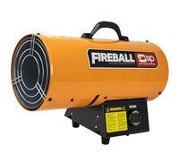 SIP FIREBALL DV85 Propane Gas Space Heater, Electric 230V / 110V Dual Voltage, 24.9kW / 85,500 BTU/hr, 20,300ft³ Heating Area