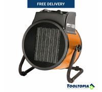 SIP FIREBALL Turbofan 5000 Electric Fan Heater 400V 3-Phase 5kW 3 Heat Settings