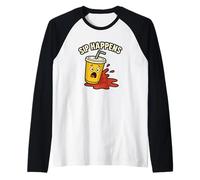 Sip Happens Funny Drink Spill Pun Cartoon Beverage Humor Raglan Baseball Tee
