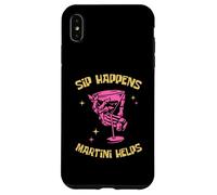 Sip Happens Martini Helps Funny Martini Glass Cocktail Case for iPhone XS Max