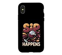 Sip Happens Wine Tasting Lover Vino Case for iPhone X/XS
