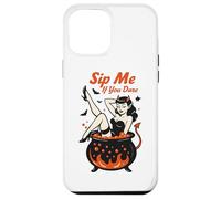Sip Me If You Dare Retro Witch Design Case for iPhone 12 Pro Max