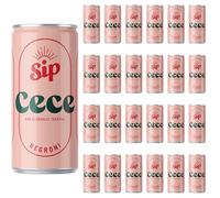 Sip Negroni Alcohol Free Cocktail Cans 24 Pack | Bar-Quality Mocktails Ready to Drink | Made with Real Fruit & Natural Botanicals | No Added Sugar & Natural Ingredients | Female Founded UK Brand