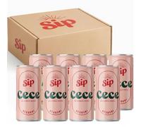 Sip Negroni Alcohol Free Cocktail Cans 8 Pack | Bar-Quality Mocktails Ready to Drink | Made with Real Fruit & Natural Botanicals | No Added Sugar & Natural Ingredients | Female Founded UK Brand