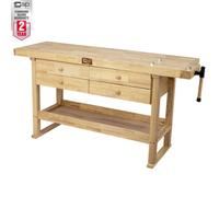Sip Professional Hardwood 4-Drawer Workbench