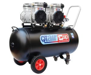 SIP QT Air Compressor Ultra Low Noise Oil-Free Direct Drive, 230V 100L 3hp 2.2kW 116psi 8 Bar 16CFM