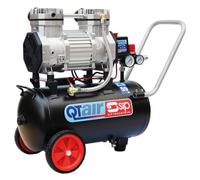 SIP QT Air Compressor Ultra Low Noise Oil-Free Direct Drive, 230V 24L 1.5hp 1.1kW 116psi 8 Bar 8CFM