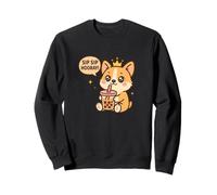 Sip Sip Hooray Corgi Boba Kawaii Dog Sweatshirt