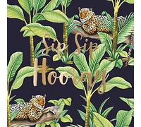 Sip Sip Hooray Panther by Night Birthday Greeting Card Creative Labs Amsterdam IJA052
