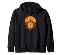 Sip some fresh iced coffee with a cool rooster in town Zip Hoodie