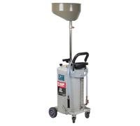 SIP Waste Oil Drainer, 80L Portable Oil Extractor Mobile Gravity Discharge Drain Tank