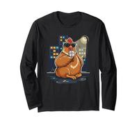 Sip Your iced Coffee with a Cool Hen in the Night City Long Sleeve T-Shirt