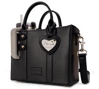 SipCarry stanley cup purse tote bag for stanley cup holder 40 oz purse organizer for tumbler bag for women, Midnight Onyx, 10.5" L x 8" H, Utility