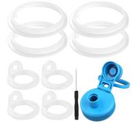 Sipcupmate Replacement Gaskets Compatible with Takeya Actives 18oz/22oz/24oz/32oz/40oz Water Bottle Lid, 8 Pack Rubber Seal Replacement Parts, BPA-Free(Not for Takeya Originals)