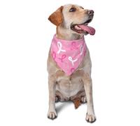 Sipeigyd Breast Cancer Awareness (3)-1pcs Washable Dog Scarf Triangle Adjustable Puppy Bandana Bib Handkerchief for Girl Or Boy Medium Large Dog Cat