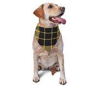 Sipeigyd Pet Triangle Scarf, Colors of Scotland Clan MacLeod Tartan Plaid, Perfect for Small to Large Dogs & Cats, 11.8*27.5 In., Polyester