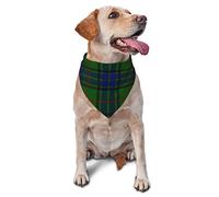 Sipeigyd Pet Triangle Scarf, Lauder Tartan Blue Green Plaid pet cat and Dog Scarf, Pet Clothing Accessories, Plaid Pet Scarf, for Small to Large Dogs Cats