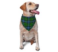 Sipeigyd Pet Triangle Scarf, Scottish Clan Forsyth Tartan Plaid pet cat and Dog Scarf, Pet Clothing Accessories, Plaid Pet Scarf, for Small to Large Dogs Cats