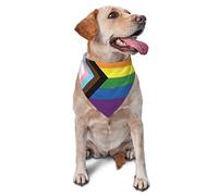 Sipeigyd Pride Month LGBTQ Gay Pride Ally Dog Scarf Pet Bandanas Reversible Scarves Kerchief Triangle Bibs Costume Decoration Accessories for Dogs Cats