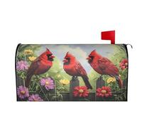 Sipeigyd Spring Flowers Bird Hydrangea Mailbox Covers Magnetic Mailbox Wraps Post Letter Box Cover Standard Oversize 21 X 18 Mailwrap Garden Home Decor