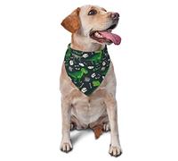 Sipeigyd T Rex and Dinosaur Bone Dog Bandanas,Dog Bandanas Scarf Triangle Bibs Kerchief Flannel Thicken Cotton Bandana for Small Medium Large Dogs and Cats