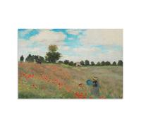 sipfsi Claude Monet Masterpieces(Poppies at Argenteuil, 1873) Interior Upgrades Poster Artworks Canvas Room Aesthetic Wall Art Prints Home Modern Decor 24x36inch(60x90cm)