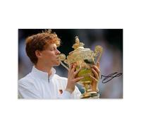 sipfsi Jannik Sinner Wimbledon Tennis Champion Poster Painting On Canvas Wall Art Scroll Picture Print Living Room Walls Decor Homes 12x18inch(30x45cm)