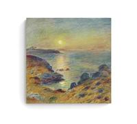 sipfsi Pierre-Auguste Renoir Masterpieces(Sunset in Douarnenez Canvas Art And Wall Art Picture Print Modern Family Bedroom Decors 12x12inch(30x30cm)