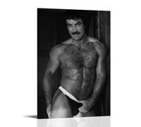 sipfsi Tom Selleck Old Handsome Sexy Art Poster Artworks Picture Print Wall Art Painting Canvas Decor Homes Decorative 16x24inch(40x60cm)