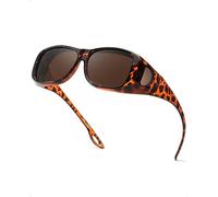 SIPHEW Over Glasses Sunglasses Mens Polarised Fit Over Sunglasses with Side Shield Wrap around Sunglasses with UV400 Protection for Driving Cycling