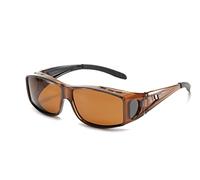 SIPHEW Over Glasses Sunglasses Mens Polarised Fit Over Sunglasses with Side Shield Wrap around Sunglasses with UV400 Protection for Driving Cycling