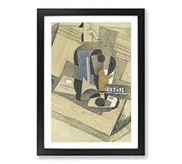 Siphon and Glass by Juan Gris Framed Print | A2 Black Framed Wall Art | Ready to Hang | Modern Nature Picture | Living Room Bedroom Lounge Office