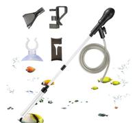 Siphon for Fish Tank,Water Changing Vacuum | with Flow Restrictor Clip, Suction Cup Fit Below 60cm Aquarium Gravel Cleaner | for Garden Fountain Feeder Dirt Pond Reef Turtle