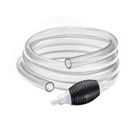 Siphon Pump for Gasoline Gas Oil Fuel Petrol Diesel Fluid Water Fish Tank,2M Hand Siphon Fuel Pump Portablewith 2 Durable PVC Syphon Hoses with Hose Clip,Metal Buckles