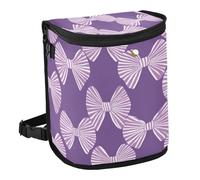 siphylline 100% Leak-Proof Foldable Blue Trash can Waterproof & Odor-Free mini Trash Bags for car for SUV, Truck & Minivan 6L - Ukiyo Style Japanese Candy Violet White