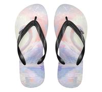 siphylline A thinking Black Cat rubber men flip flops comfortable men flip for wedding, A Thinking Black Cat, XS
