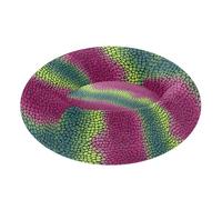 siphylline Animal Lizard Fur Print Green Pink Pet Cat Beds Removable & Washable fluffier Dog Pillow Bed for Medium Size Pets Sleeping