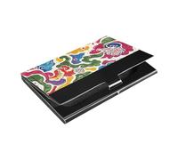 siphylline Antique Chinese Ultra-thin business cards holder with Leather and Stainless Steel case with card holder for Business Meeting Use