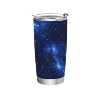 siphylline Blue Purple Galaxy Stainless Steel travel coffee cup Leak-proof Lid travel coffee mug for hot and cold drinks safe tumbler 20oz