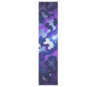 siphylline Camouflage Purple Blue Starry Grip Tape for Skateboards Design Non-Skid Longboard Griptape, 44×10 Inch