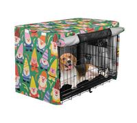 siphylline Cartoon Cute Colorful Gnome Cover for Dog Cage Pets Kennel Covers Rollers Shades