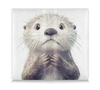 siphylline Cartoon Funny Sea Otter Sorrow Leather Car Registration and Insurance Card Holder Truck Accessories for Cards, Essential Document Driver License, cartoon funny Sea otter sorrow, One Size